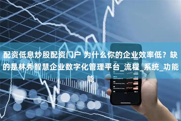 配资低息炒股配资门户 为什么你的企业效率低？缺的是林秀智慧企业数字化管理平台_流程_系统_功能